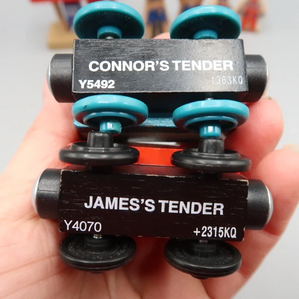Thomas‎ & Friends Wooden Railway Rosie Harvey Tender cars Gas Pump Conductor lot